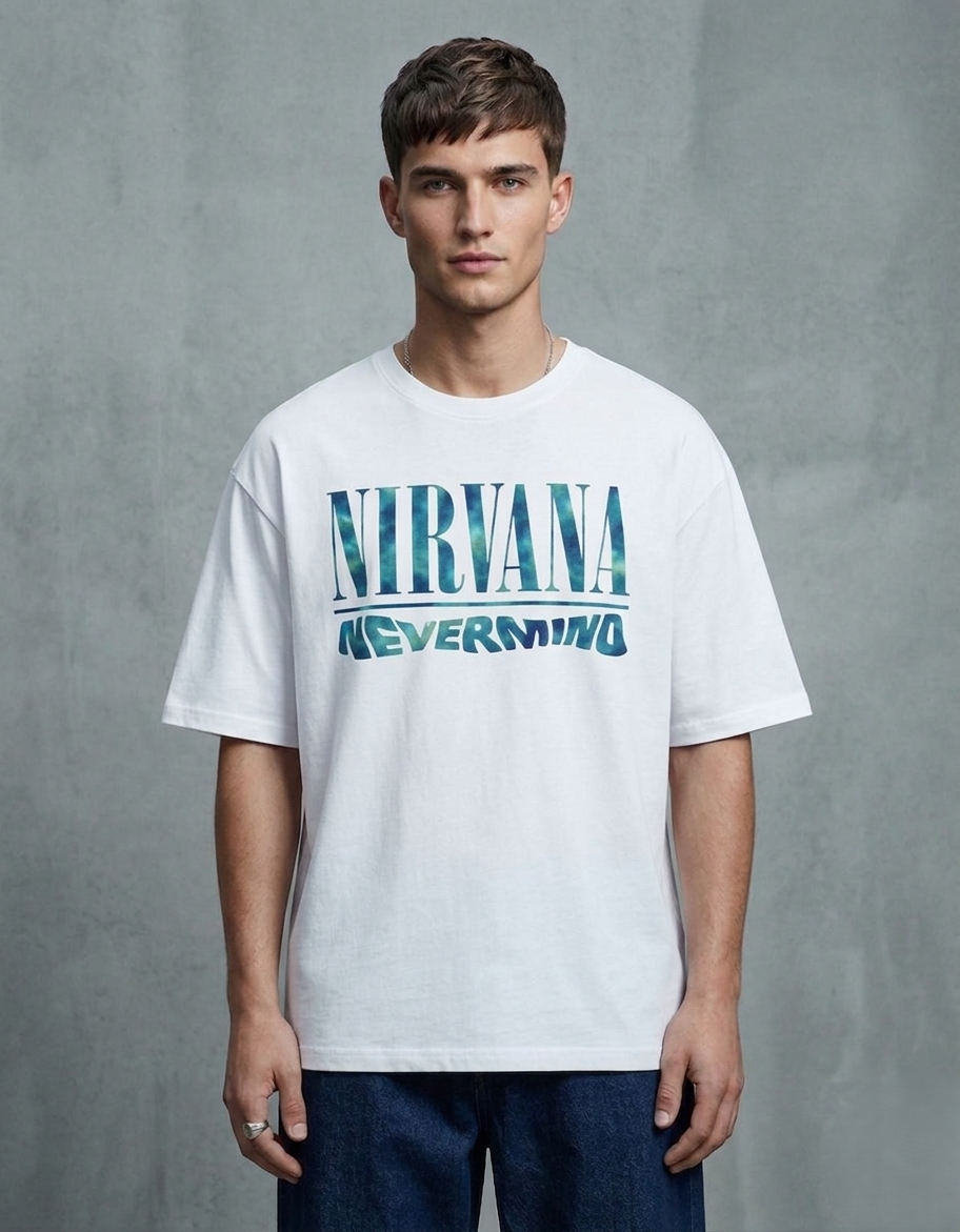 Nirvana Unisex Terry Oversized Tee
