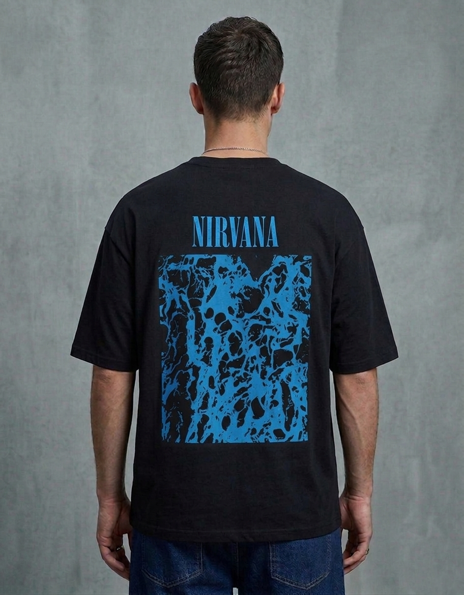Nirvana Unisex Terry Oversized Tee