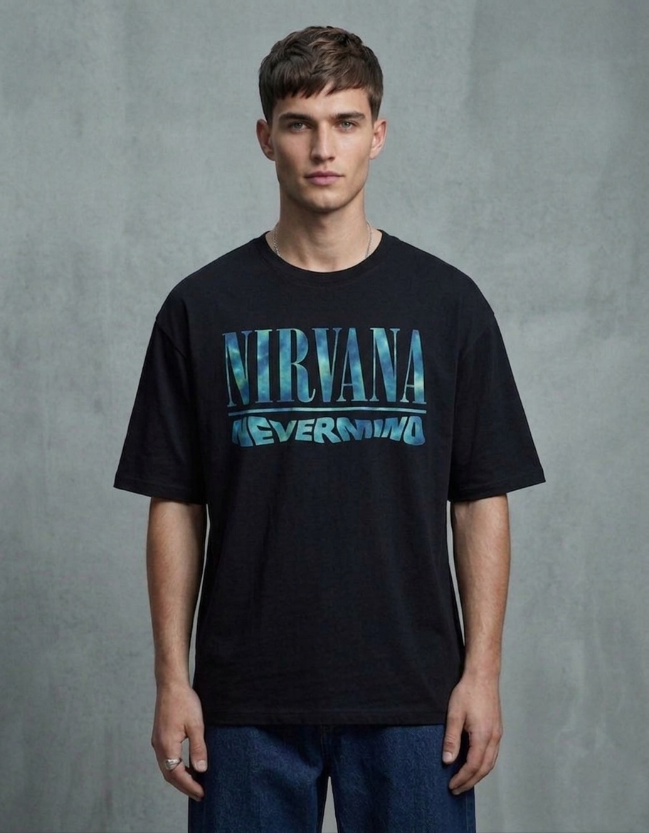 Nirvana Unisex Terry Oversized Tee
