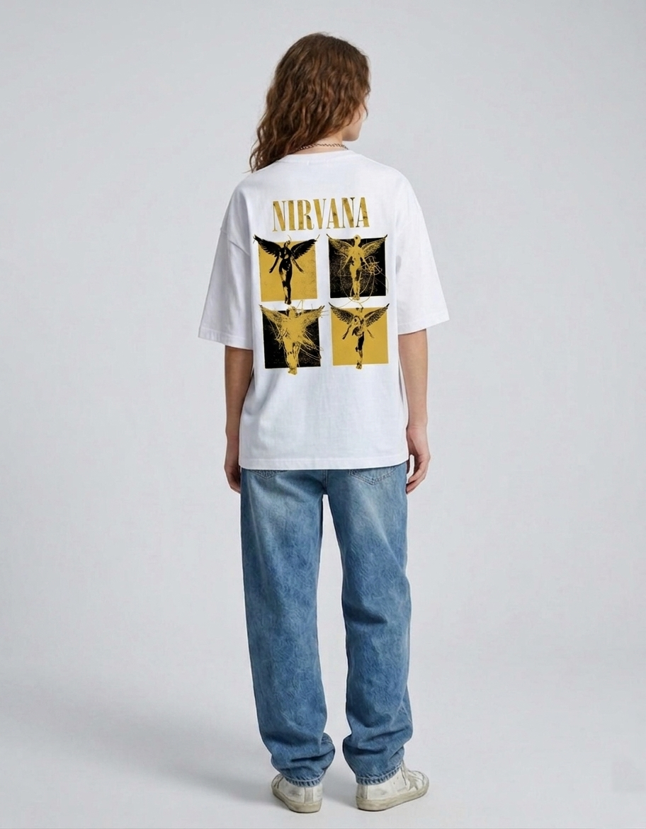 Nirvana Unisex Terry Oversized Tee