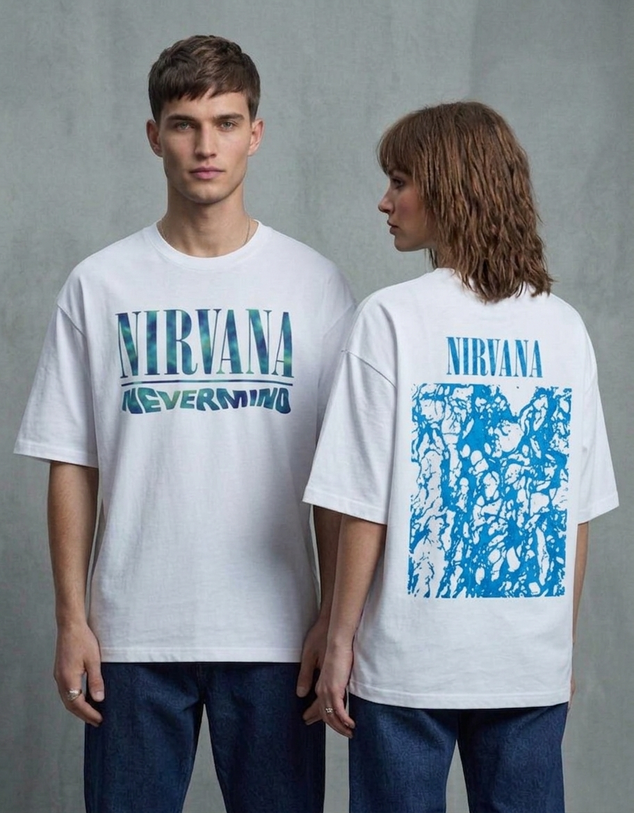 Nirvana Unisex Terry Oversized Tee